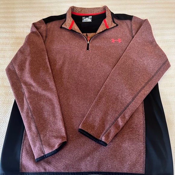 Under Armour coldgear Sweatshirt Large 1/4 Zip Pullover - Picture 4 of 5